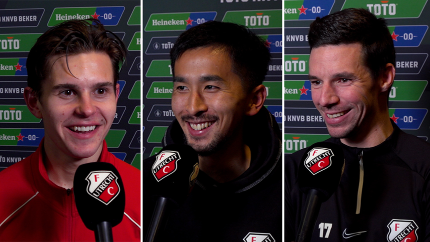 AZ - FC&nbsp;Utrecht | Reacties van Viergever, Jensen & Maeda