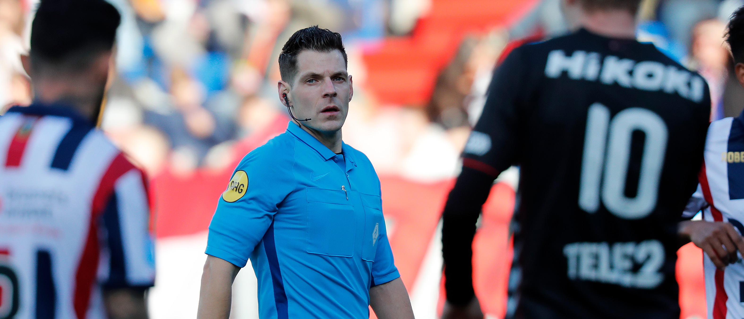 Jochem Kamphuis fluit FC Utrecht - Heracles Almelo