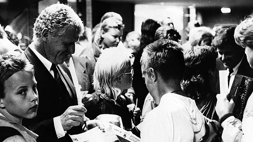 Met koning Ab Europa in