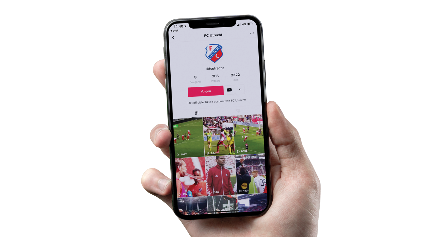 FC Utrecht nu ook actief op TikTok