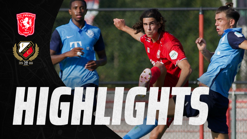 HIGHLIGHTS | Jong FC&nbsp;Utrecht verliest in oefenpot van FC Twente