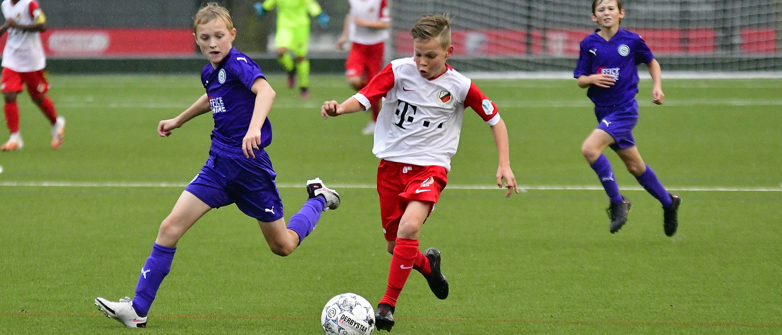 FC Utrecht O13 als komeet uit de startblokken