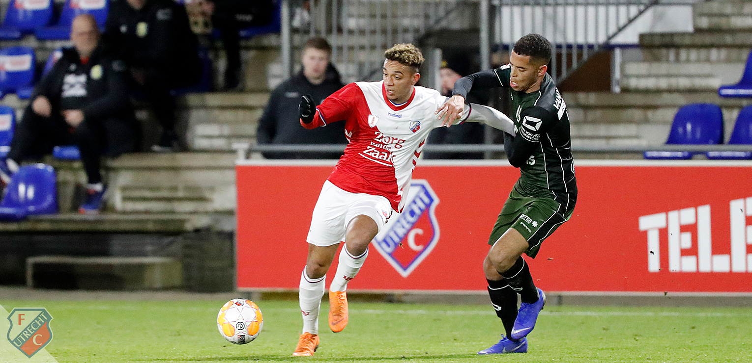Jong FC Utrecht verslikt zich in RKC Waalwijk 