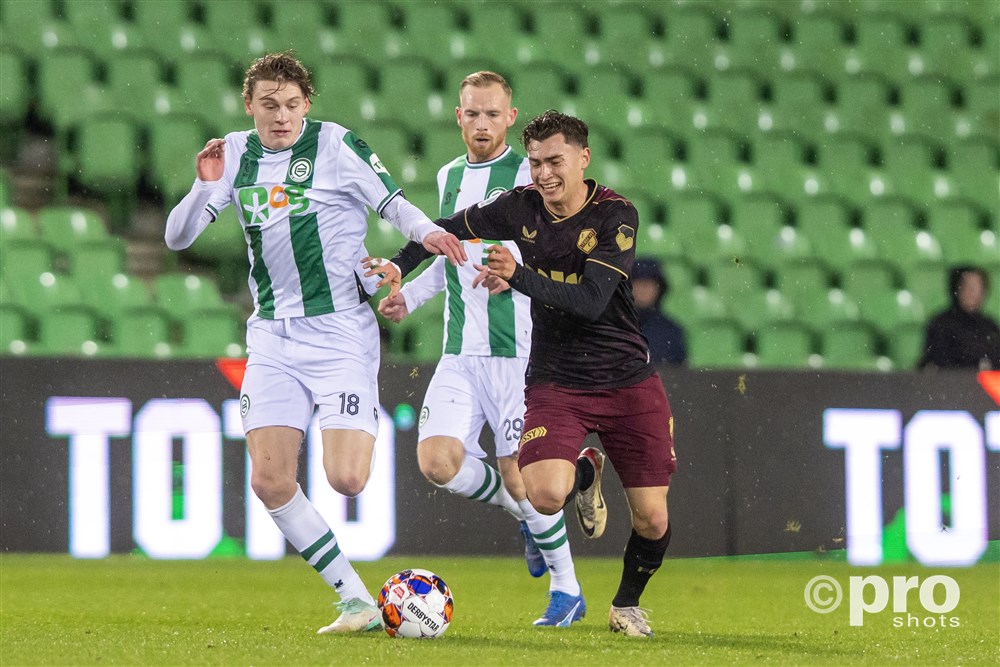 Beloftenploeg strijdend ten onder in Euroborg