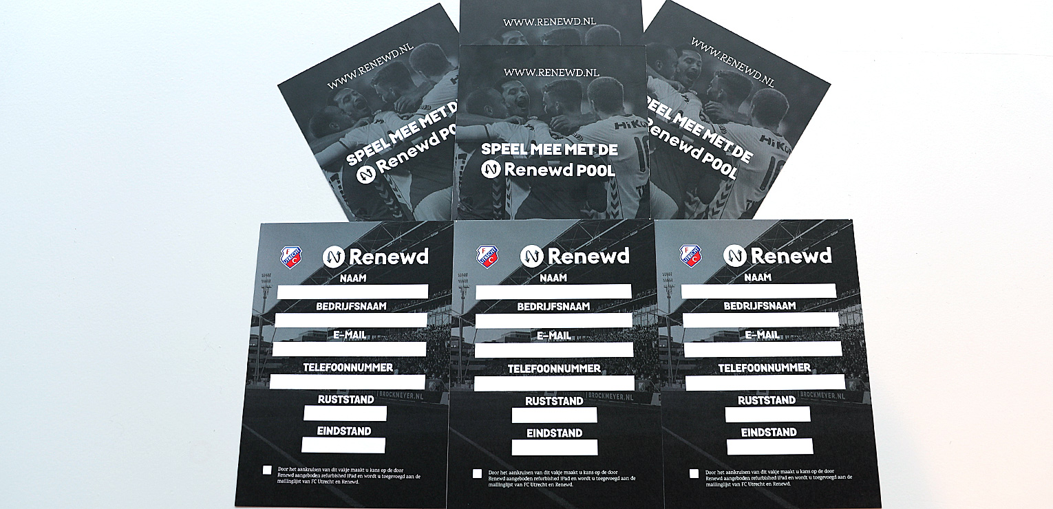 Voetbalpoule in 't Wed & Waard Lounge wordt Renewd-Pool