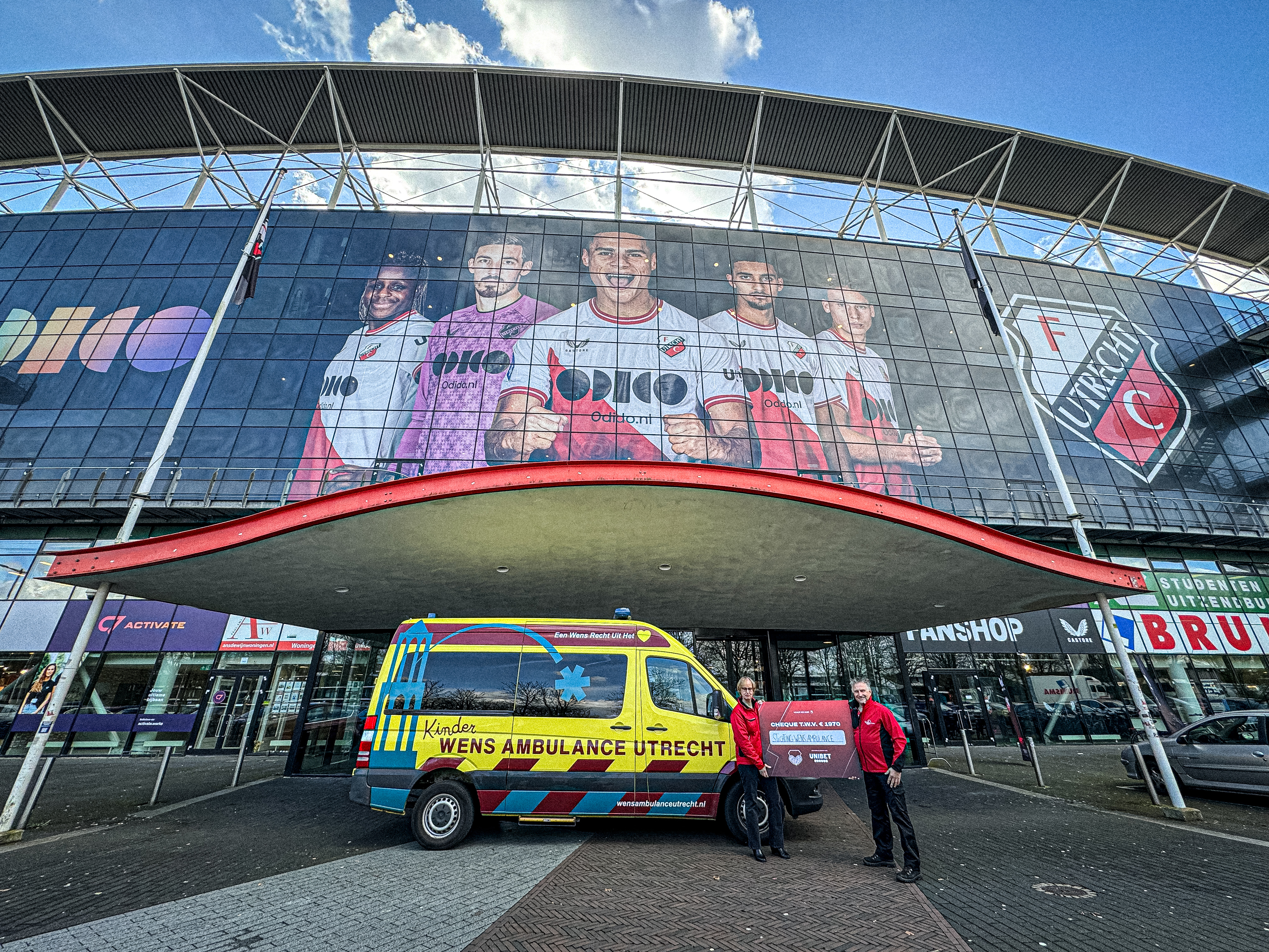 FC Utrecht Fonds ondersteunt Stichting Wensambulance Utrecht