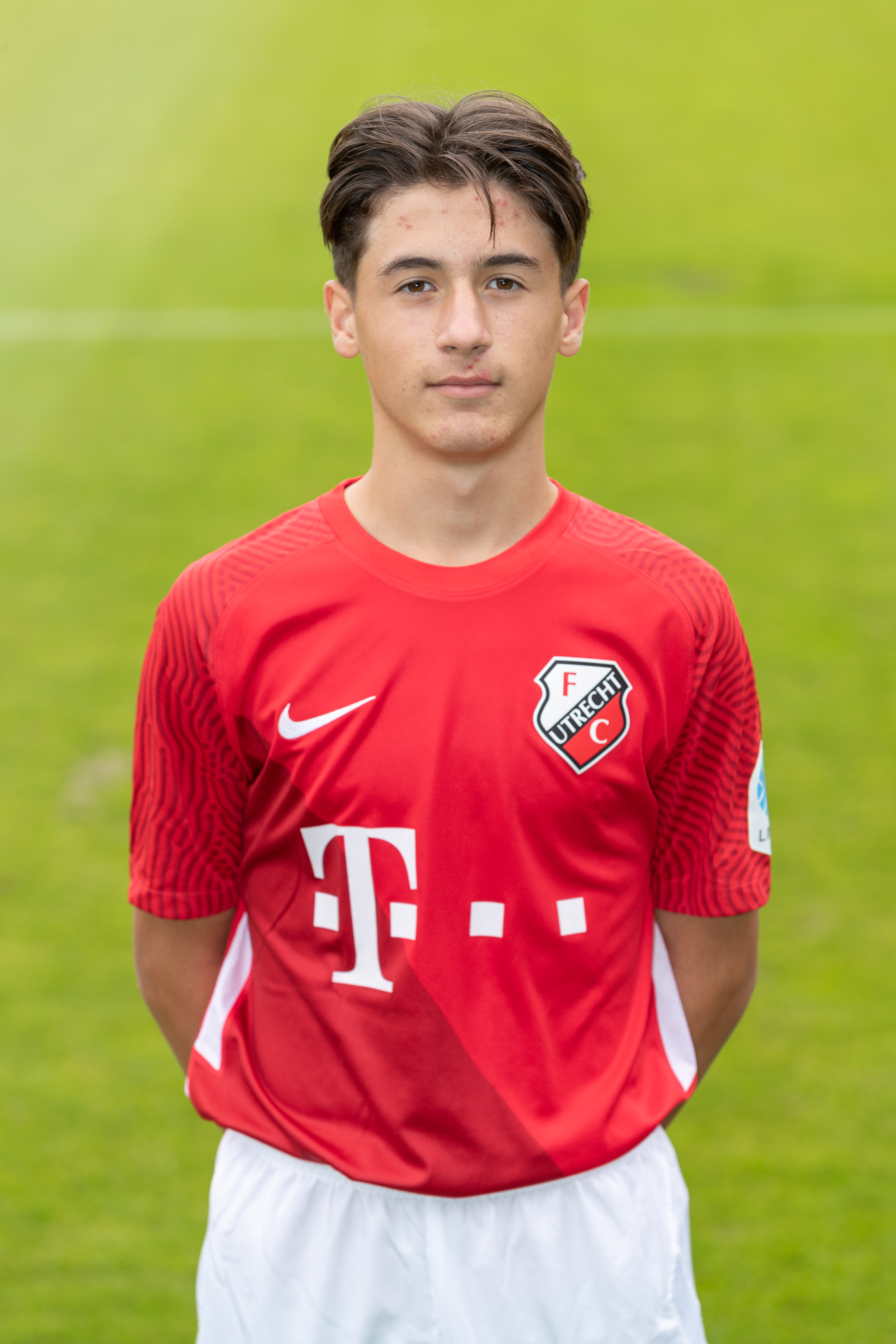 Melih Junuzov op stage met Oranje Onder 14