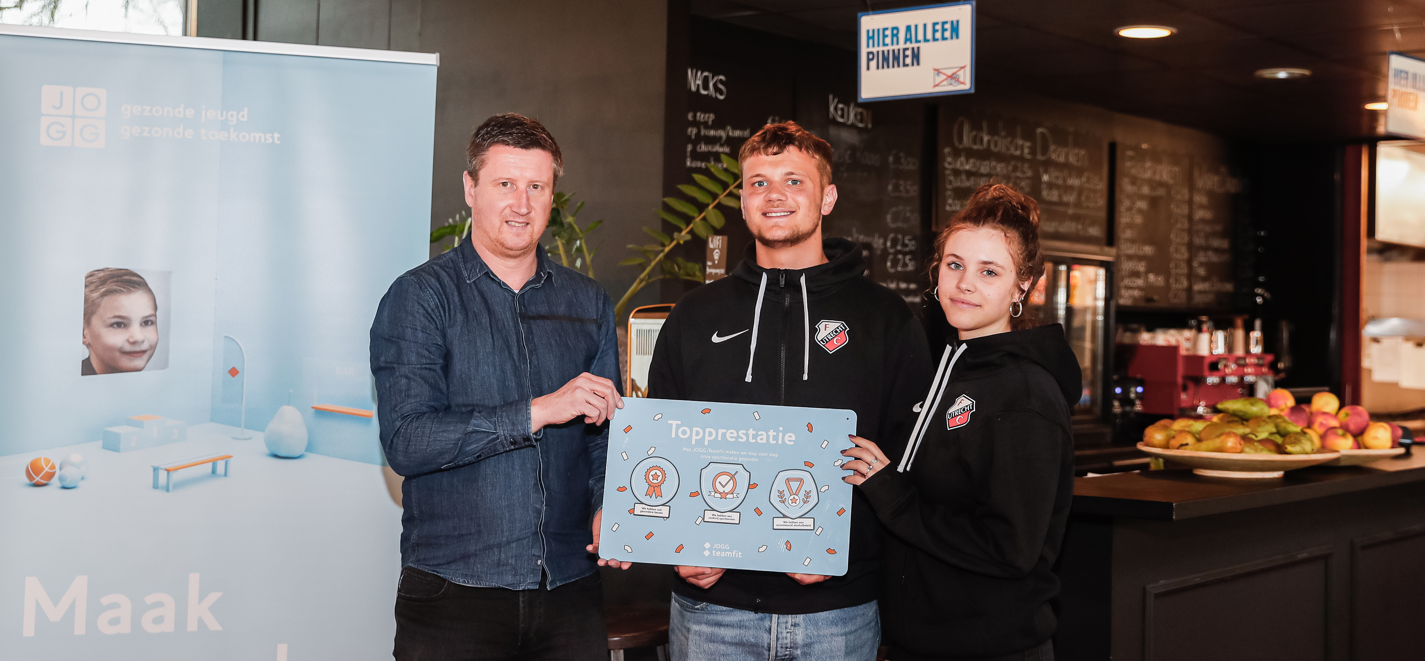FC Utrecht beloond voor gezonde sportomgeving op Sportcomplex Zoudenbalch