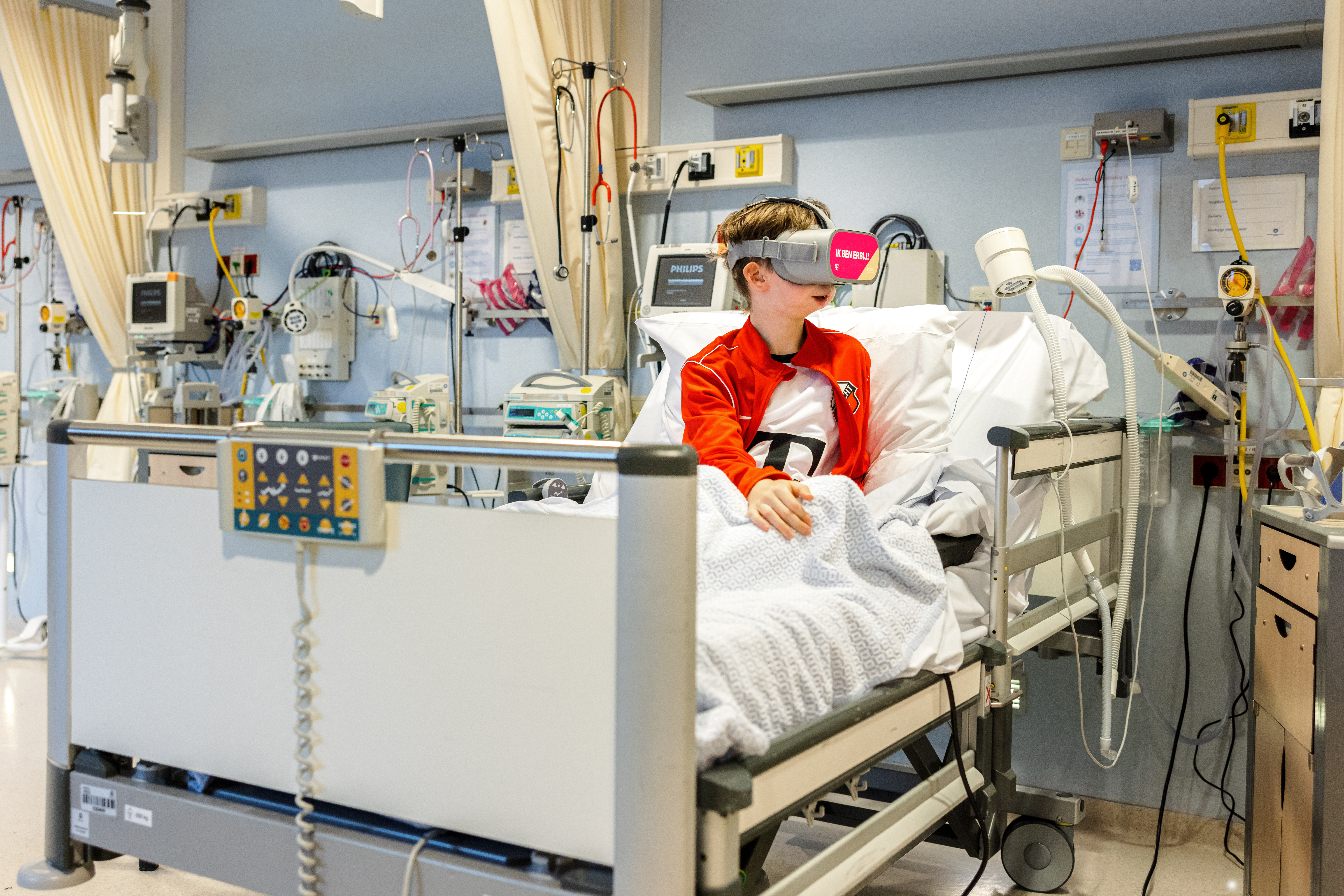 Vanuit het ziekenhuisbed live in Stadion Galgenwaard