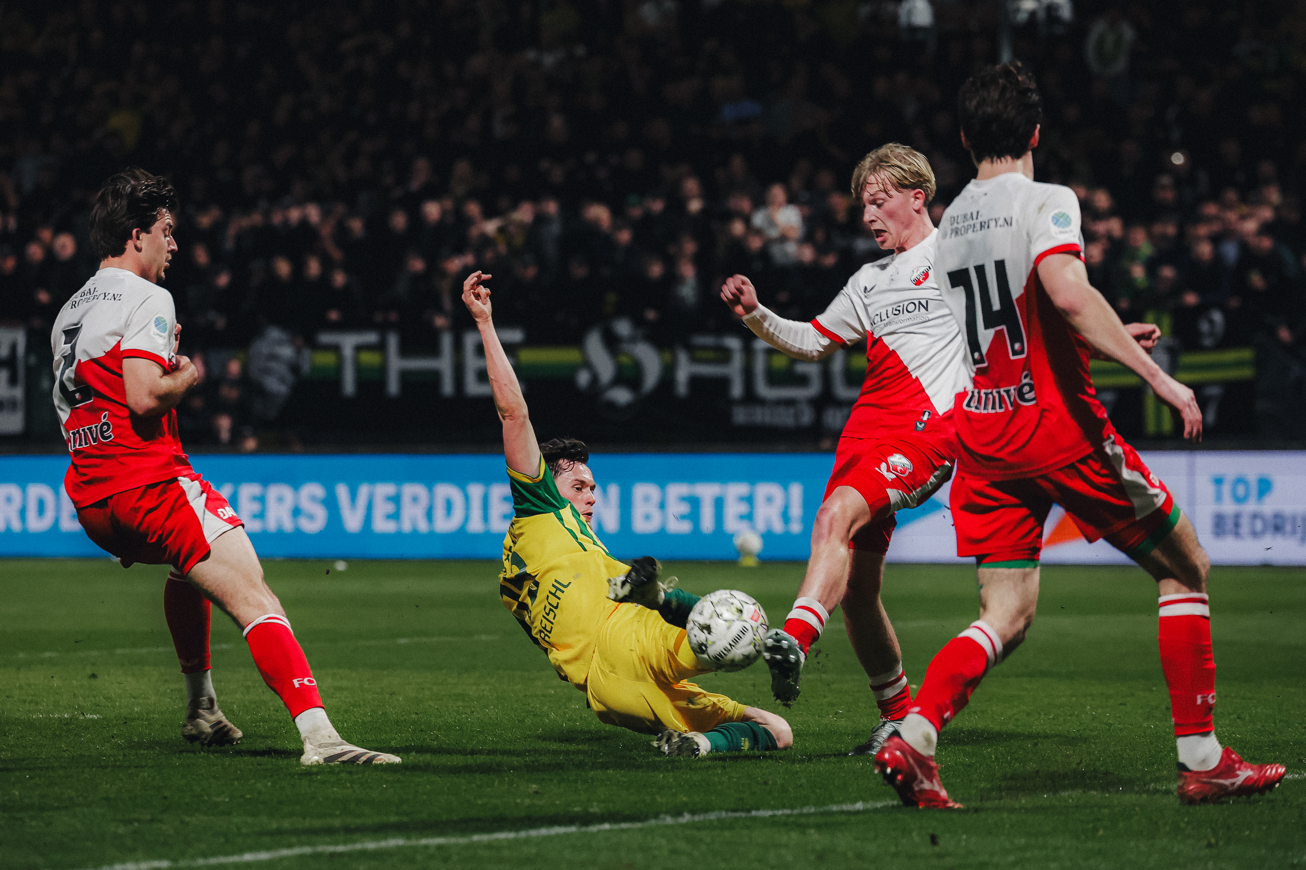 Nipte nederlaag Jong FC Utrecht bij ADO Den Haag