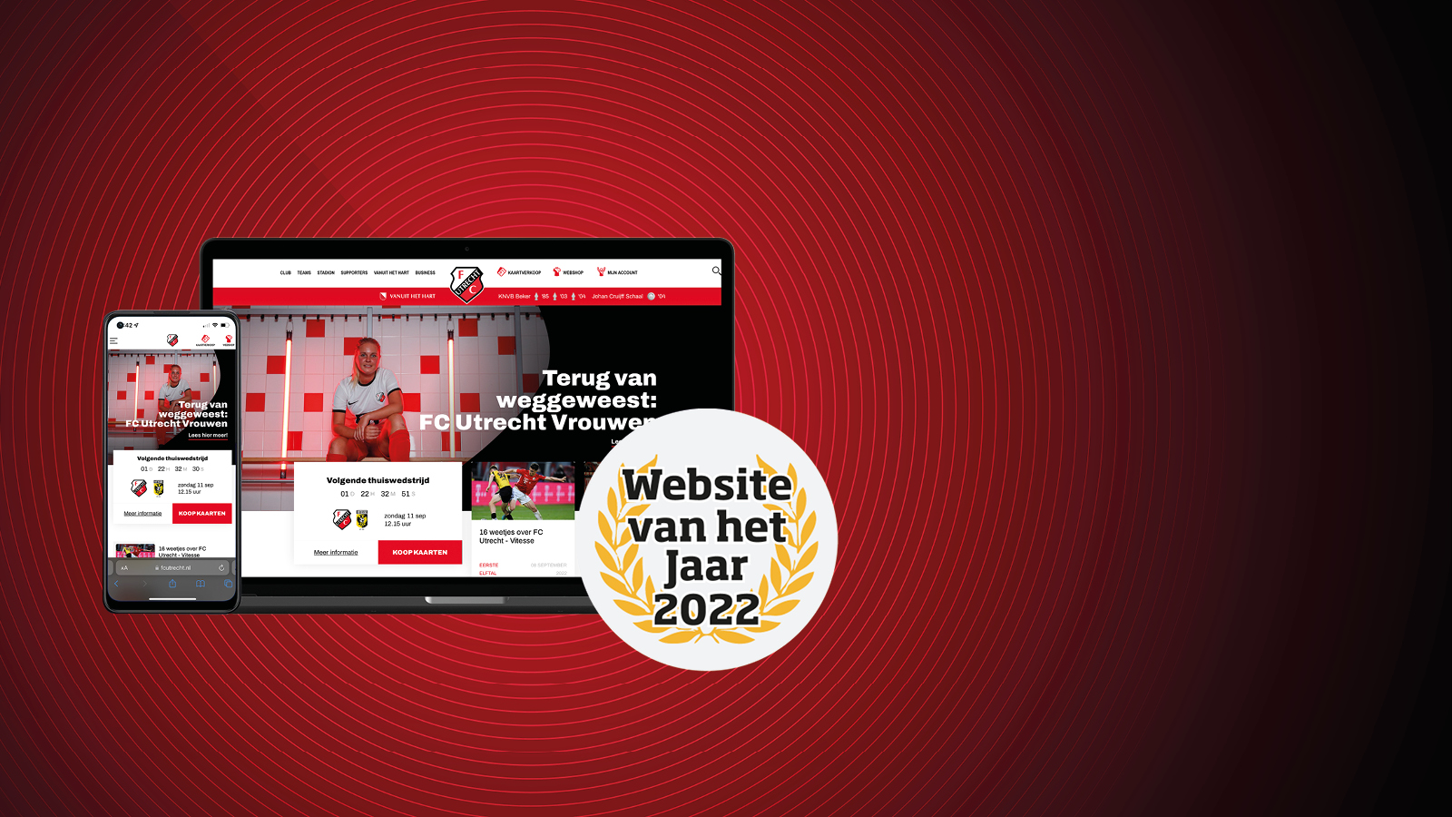 FCUtrecht.nl voor derde keer Website van het Jaar