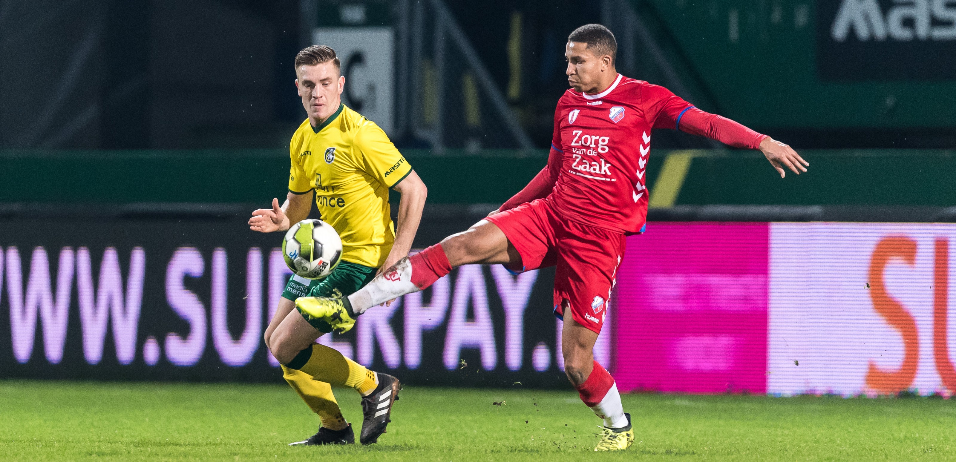 Jong FC Utrecht legt het af in Sittard