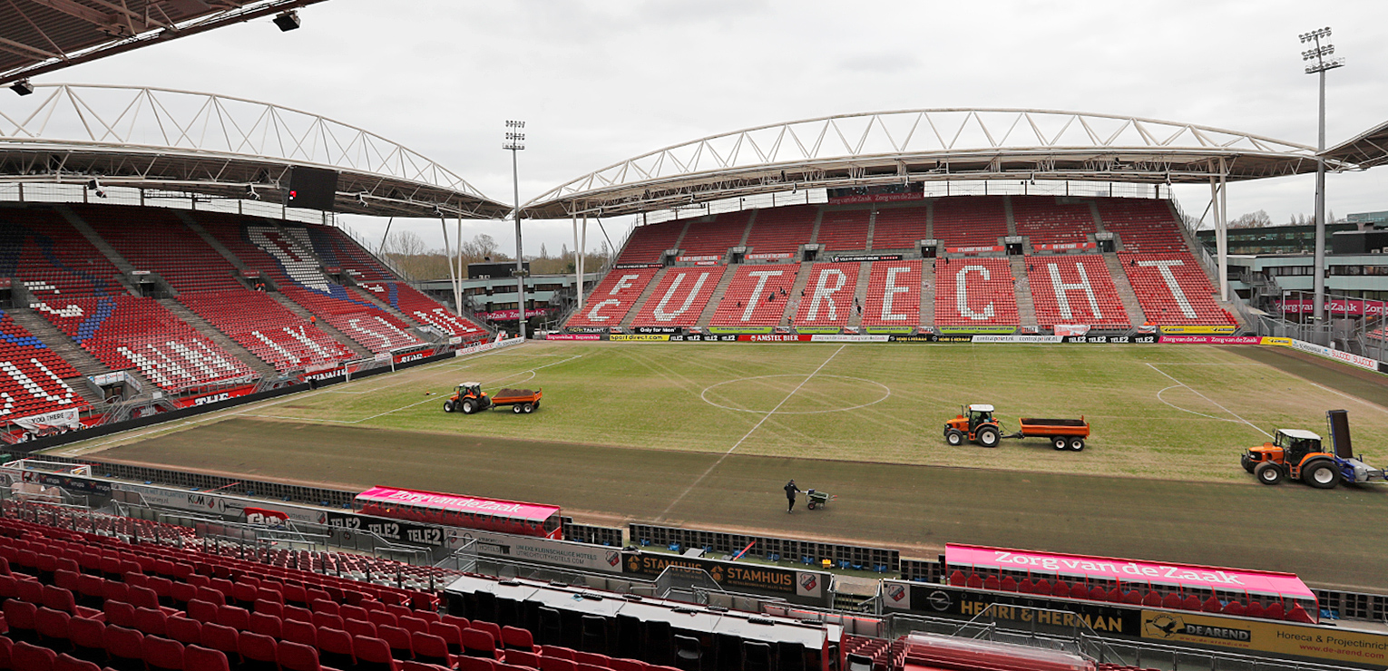 Nieuw veld in Stadion Galgenwaard