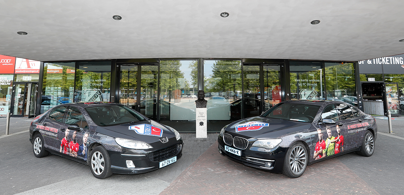 Heb jij de FC Utrecht-taxi al zien rijden?